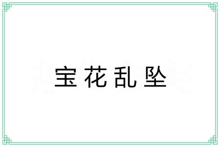 宝花乱坠 宝花乱坠