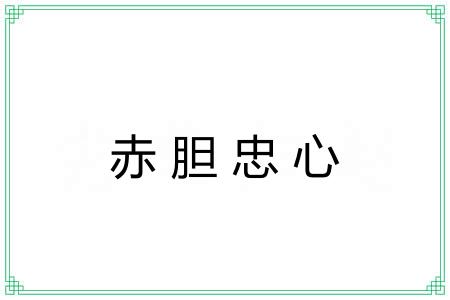 赤胆忠心 赤胆忠心